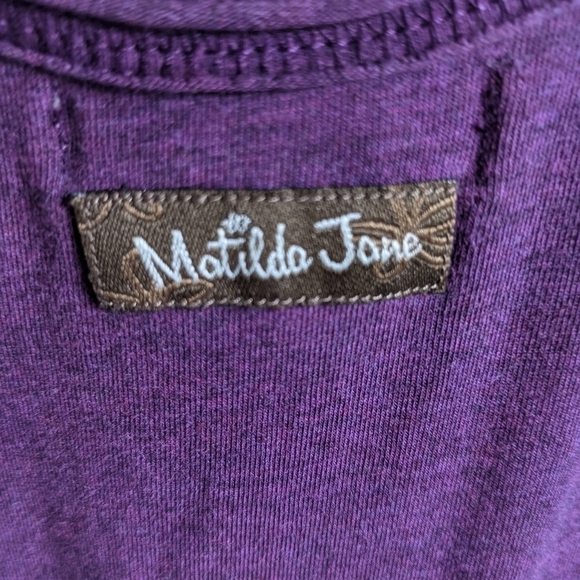 MATILDA Jane Purple Ruffle Tank Top M - Picture 2 of 10